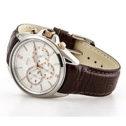  Shop Authentic Hugo Boss Driver Chronograph Silver Dial Brown Leather Strap Watch For Men - 1512881 - Luxxuri