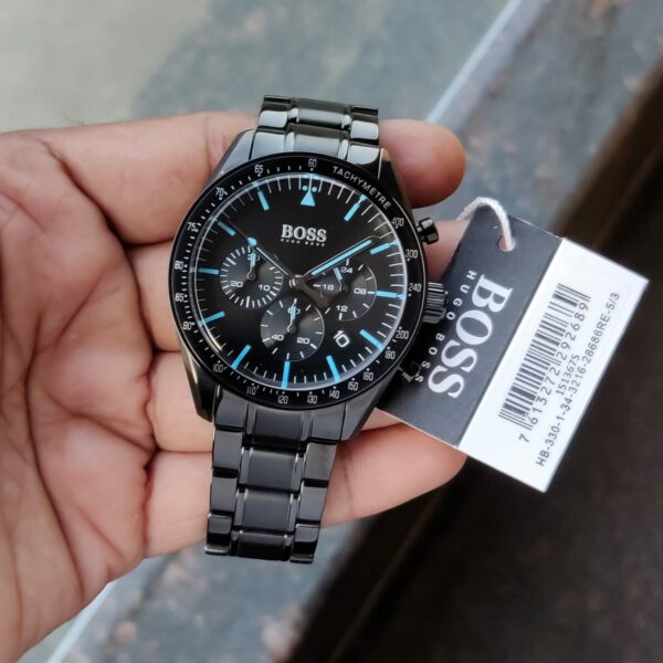  Shop Authentic Hugo Boss Professional Black Dial Black Steel Strap Watch for Men - 1513528 - Luxxuri