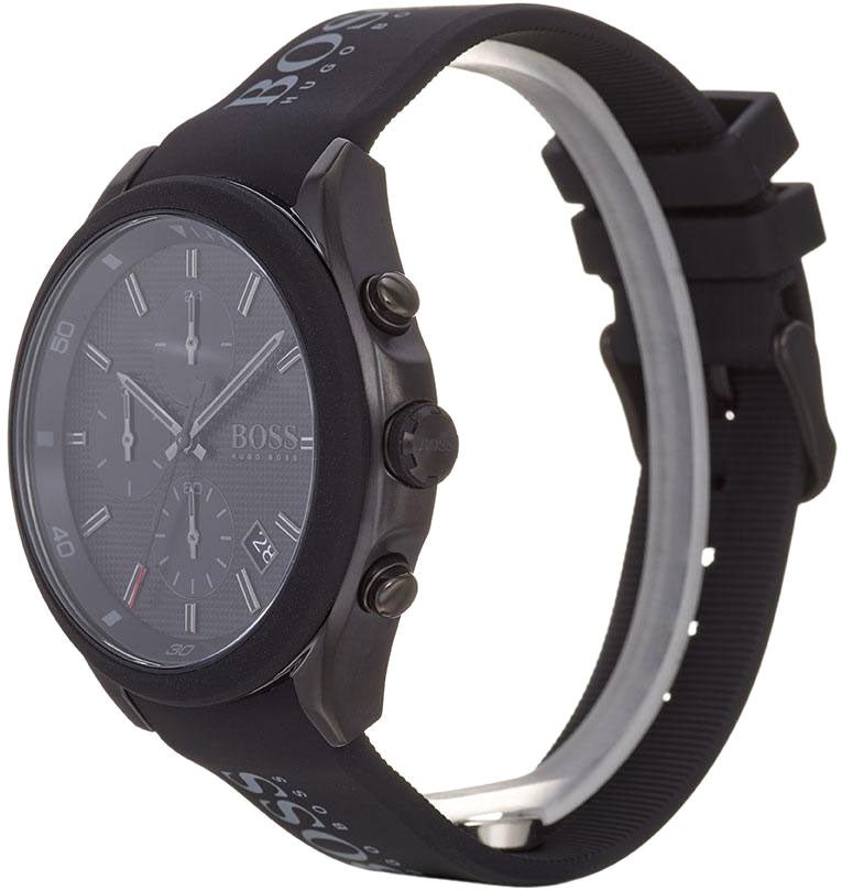  Shop Authentic Hugo Boss Velocity Black Dial Black Rubber Strap Watch for Men - 1513720 - Luxxuri