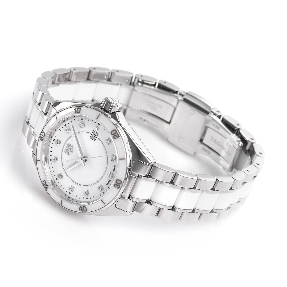  Shop Authentic Tag Heuer Formula 1 Diamonds White Dial Two Tone Steel Strap Watch for Women - WBJ141AD.BA0974 - Luxxuri