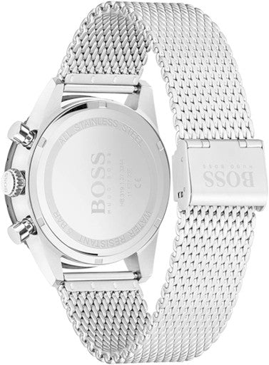  Shop Authentic Hugo Boss Pilot Edition Black Dial Silver Mesh Bracelet Watch for Men - 1513886 - Luxxuri