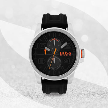  Shop Authentic Hugo Boss Detroit Sport Quartz Black Dial Black Rubber Strap Watch for Men - 1550006 - Luxxuri