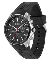  Shop Authentic Hugo Boss Distinct Black Dial Black Rubber Strap Watch for Men - 1513855 - Luxxuri