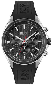  Shop Authentic Hugo Boss Distinct Black Dial Black Rubber Strap Watch for Men - 1513855 - Luxxuri