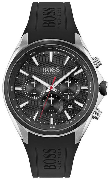  Shop Authentic Hugo Boss Distinct Black Dial Black Rubber Strap Watch for Men - 1513855 - Luxxuri