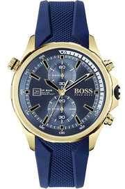  Shop Authentic Hugo Boss Globetrotter Blue Dial Blue Silicone Strap Watch for Men - 1513822 - Luxxuri