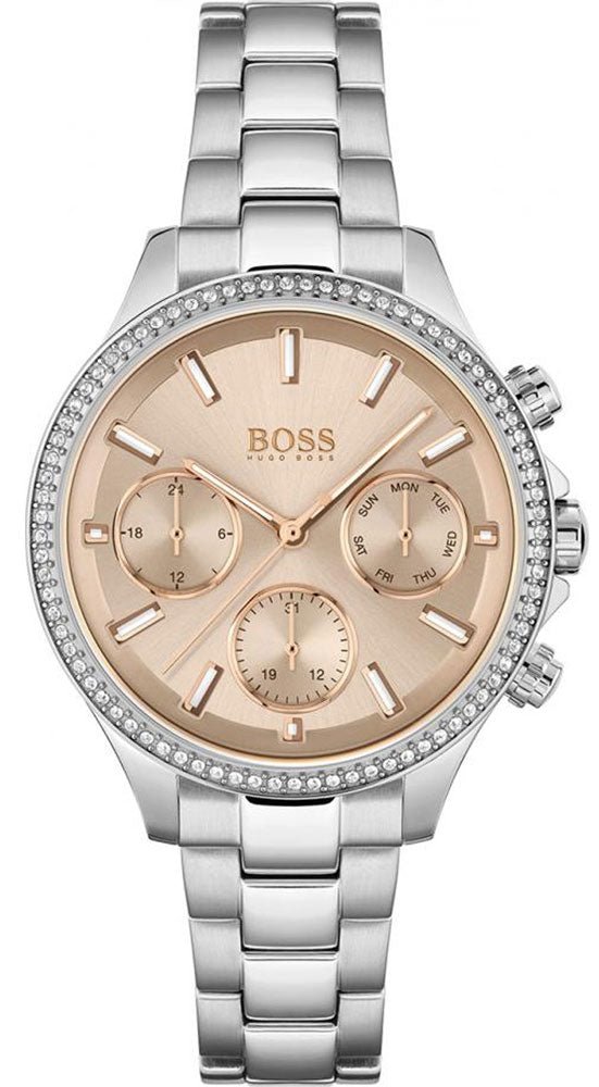  Shop Authentic Hugo Boss Hera Rose Pink Dial Silver Steel Strap Watch for Women - 1502565 - Luxxuri