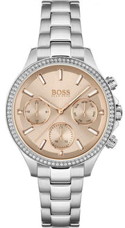  Shop Authentic Hugo Boss Hera Rose Pink Dial Silver Steel Strap Watch for Women - 1502565 - Luxxuri