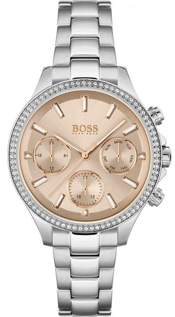 Shop Authentic Hugo Boss Hera Rose Pink Dial Silver Steel Strap Watch for Women - 1502565 - Luxxuri