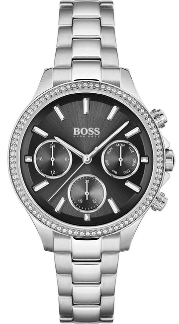  Shop Authentic Hugo Boss Hera Black Dial Silver Steel Strap Watch for Women - 1502593 - Luxxuri