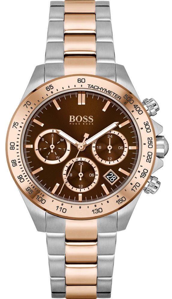  Shop Authentic Hugo Boss Novia Brown Dial Two Tone Steel Strap Watch for Women - 1502617 - Luxxuri