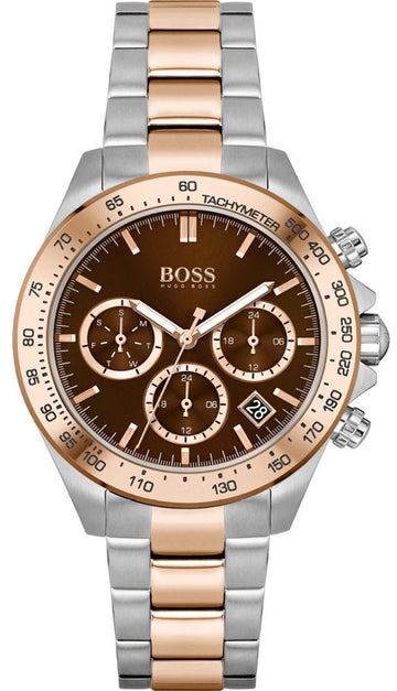  Shop Authentic Hugo Boss Novia Brown Dial Two Tone Steel Strap Watch for Women - 1502617 - Luxxuri