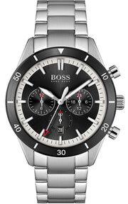  Shop Authentic Hugo Boss Santiago Black Dial Silver Steel Strap Watch for Men - 1513862 - Luxxuri