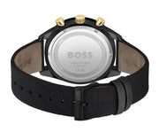  Shop Authentic Hugo Boss Santiago Black Dial Black Nylon Strap Watch for Men - 1513935 - Luxxuri