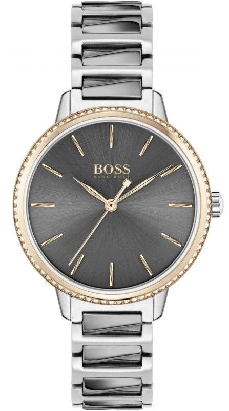  Shop Authentic Hugo Boss Signature Grey Dial Silver Steel Strap Watch for Men - 1502569 - Luxxuri