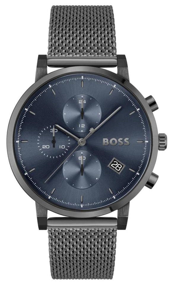  Shop Authentic Hugo Boss Skymaster Chronograph Grey Dial Grey Mesh Bracelet Watch for Men  - 1513934 - Luxxuri