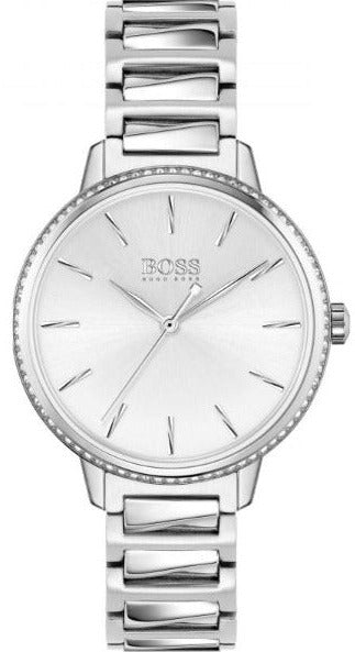  Shop Authentic Hugo Boss Signature Silver Dial Silver Steel Strap Watch for Women - 1502539 - Luxxuri