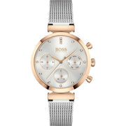  Shop Authentic Hugo Boss Flawless Silver Dial Silver Mesh Bracelet Watch for Women -1502551 - Luxxuri