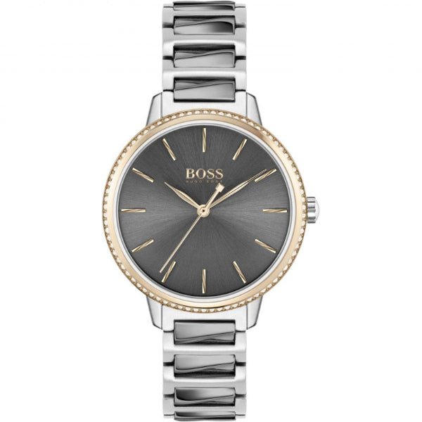  Shop Authentic Hugo Boss Signature Grey Dial Silver Steel Strap Watch for Men - 1502569 - Luxxuri