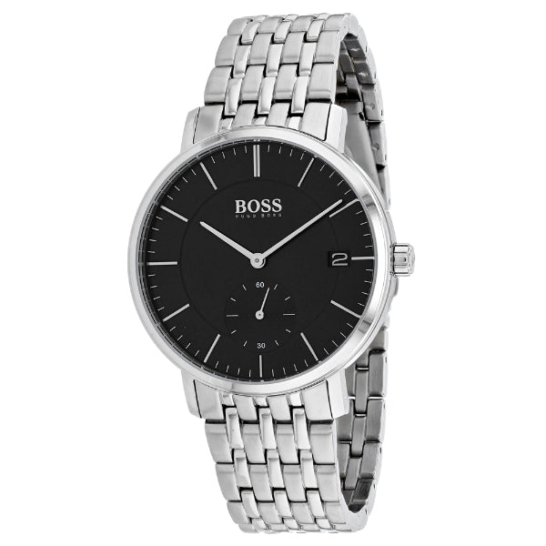  Shop Authentic Hugo Boss Corporal Black Dial Silver Mesh Bracelet Watch for Men - 1513641 - Luxxuri