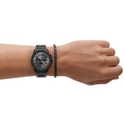  Shop Authentic Armani Exchange Chronograph Black Dial Black Steel Strap Watch For Men - AX7140 - Luxxuri