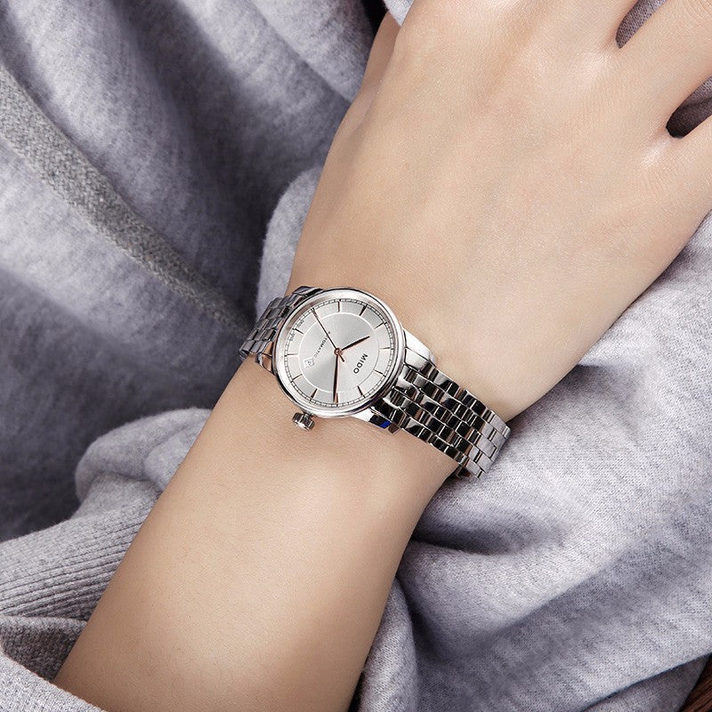  Shop Authentic Mido Baroncelli III Automatic Silver Dial Silver Steel Strap Watch For Women - M7600.4.10.1 - Luxxuri