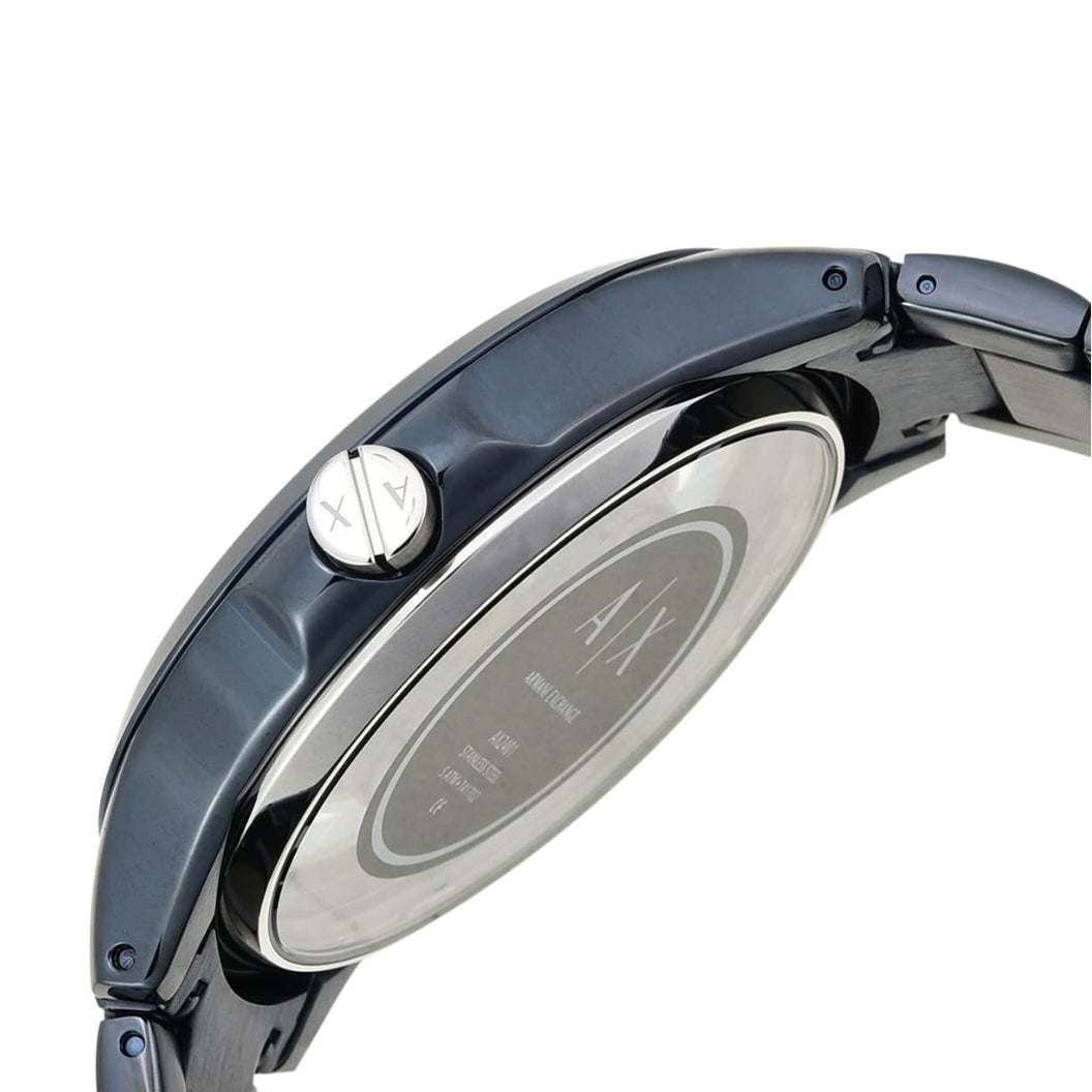  Shop Authentic Armani Exchange Hampton Skeleton Grey Dial Blue Steel Strap Watch For Men - AX2401 - Luxxuri