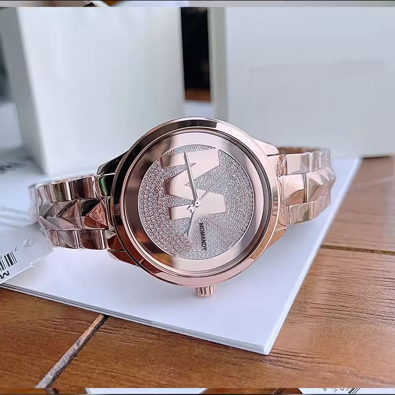  Shop Authentic Michael Kors Runway Mercer Quartz Rose Gold Dial Rose Gold Steel Strap Watch For Women - MK6736 - Luxxuri