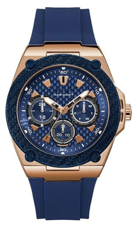  Shop Authentic Guess Zena Blue Dial Blue Silicone Strap Watch For Women - W1049L2 - Luxxuri