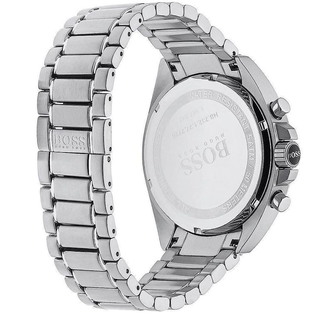 Shop Authentic Hugo Boss Driver Chronograph Black Dial Silver Steel Strap Watch For Men - 1513080 - Luxxuri