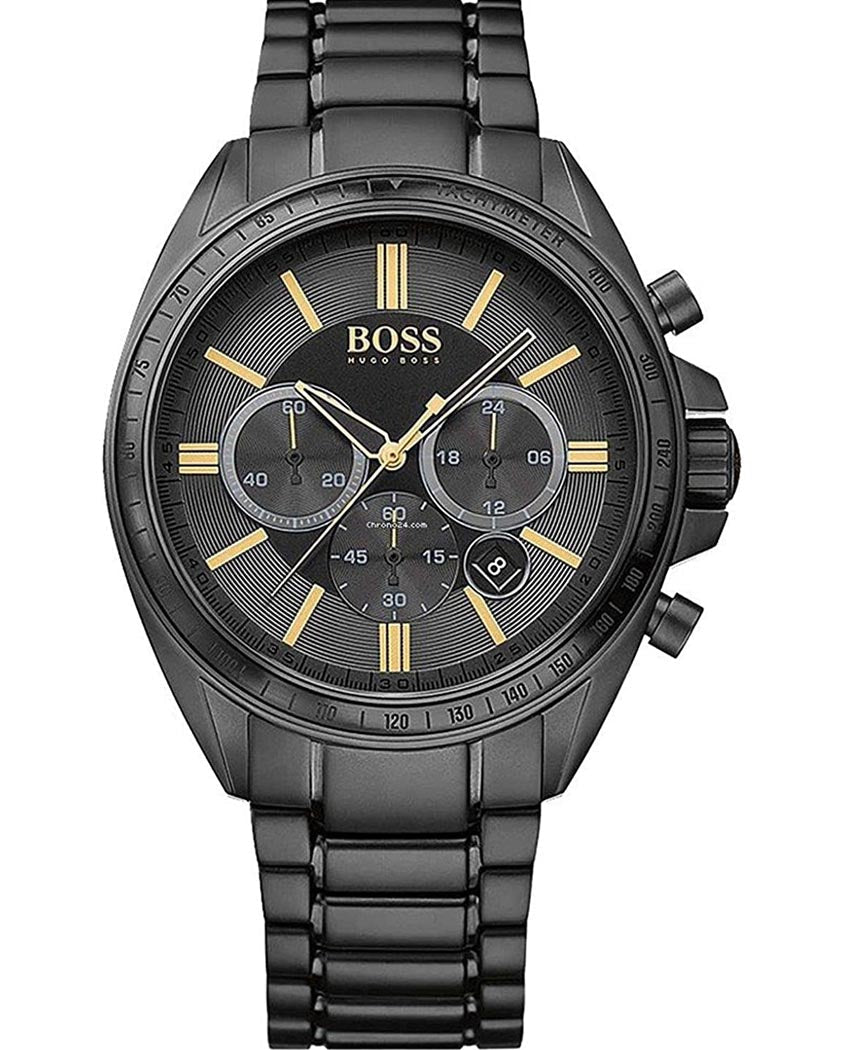  Shop Authentic Hugo Boss Driver Black Dial Black Steel Strap Watch for Men - 1513277 - Luxxuri