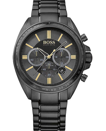  Shop Authentic Hugo Boss Driver Black Dial Black Steel Strap Watch for Men - 1513277 - Luxxuri