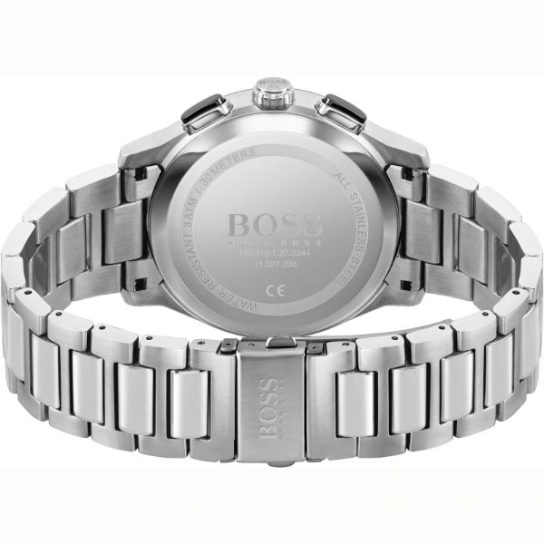  Shop Authentic Hugo Boss Peak Black Dial Silver Steel Strap Watch for Men - 1513762 - Luxxuri