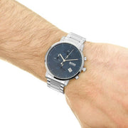  Shop Authentic Hugo Boss Integrity Blue Dial Silver Steel Strap Watch for Men - 1513779 - Luxxuri