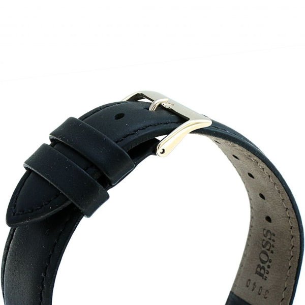  Shop Authentic Hugo Boss Skymaster Chronograph Blue Dial Black Leather Strap Watch for Men - 1513783 - Luxxuri