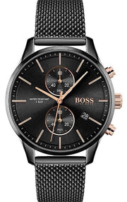 Shop Authentic Hugo Boss Associate Black Dial Black Mesh Bracelet Watch for Men - 1513769 - Luxxuri