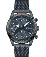  Shop Authentic Hugo Boss Pilot Edition Blue Dial Blue Mesh Bracelet Watch for Men - 1513887 - Luxxuri