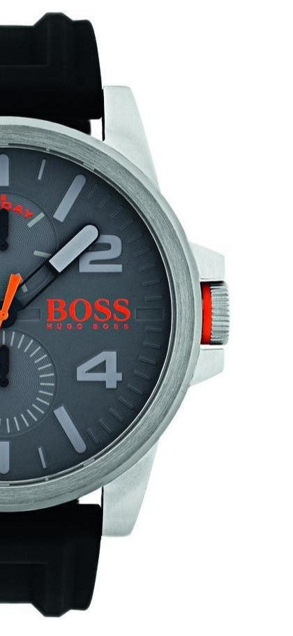  Shop Authentic Hugo Boss Detroit Sport Analog Grey Dial Grey Rubber Strap Watch For Men - 1550007 - Luxxuri