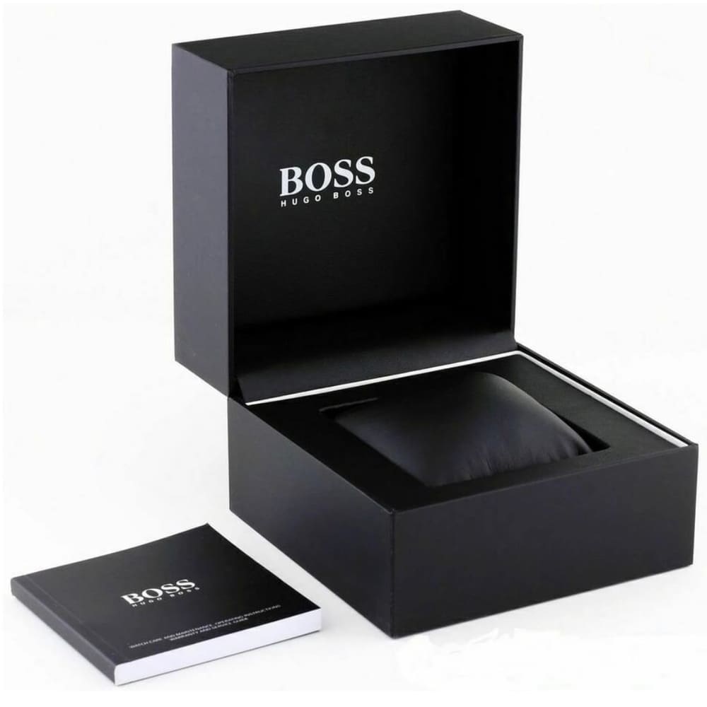  Shop Authentic Hugo Boss Troper Chronograph Black Dial Brown Leather Strap Watch For Men - 1514100 - Luxxuri