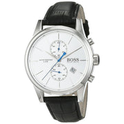  Shop Authentic Hugo Boss Jet Silver Dial Black Leather Strap Watch for Men - 1513282 - Luxxuri