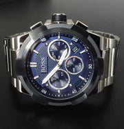  Shop Authentic Hugo Boss Supernova Chronograph Blue Dial Silver Steel Strap Watch for Men - 1513360 - Luxxuri