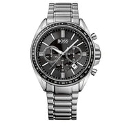 Shop Authentic Hugo Boss Driver Chronograph Black Dial Silver Steel Strap Watch For Men - 1513080 - Luxxuri