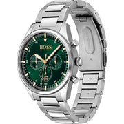 Shop Authentic Hugo Boss Pioneer Green Dial Silver Steel Strap Watch for Men - 1513868 - Luxxuri