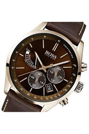  Shop Authentic Hugo Boss Grand Prix Brown Dial Brown Leather Strap Watch for Men - 1513605 - Luxxuri