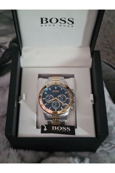  Shop Authentic Hugo Boss Hero Blue Dial Two Tone Steel Strap Watch for Men - 1513767 - Luxxuri