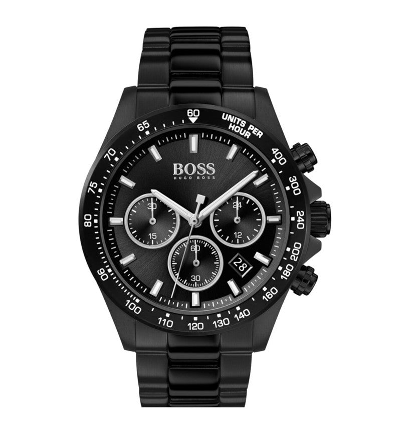  Shop Authentic Hugo Boss Hero Black Dial Black Steel Strap Watch for Men - 1513754 - Luxxuri
