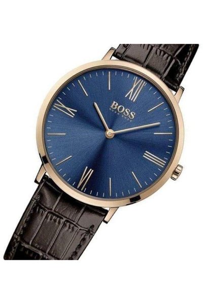  Shop Authentic Hugo Boss Classic Jackson Blue Dial Brown Leather Strap Watch for Men - 1513458 - Luxxuri