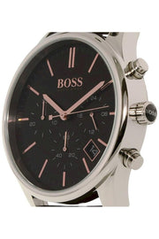  Shop Authentic Hugo Boss Time One Black Dial Brown Leather Strap Watch for Men - 1513448 - Luxxuri