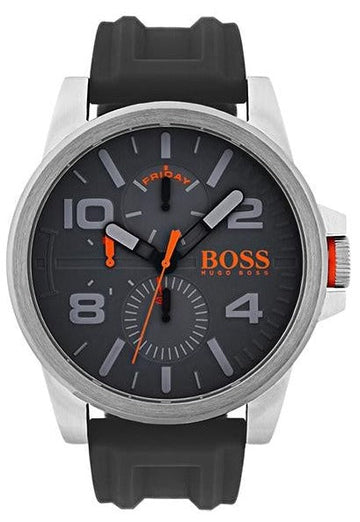  Shop Authentic Hugo Boss Detroit Sport Analog Grey Dial Grey Rubber Strap Watch For Men - 1550007 - Luxxuri