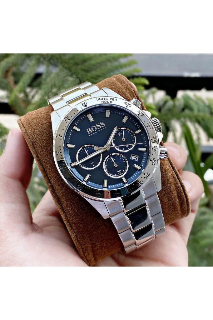  Shop Authentic Hugo Boss Hero Sport Blue Dial Silver Steel Strap Watch for Men - 1513755 - Luxxuri